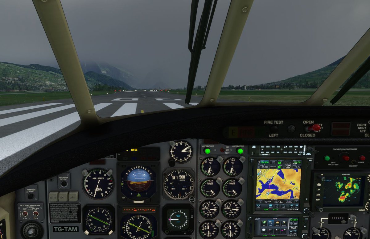 Jayair728632's tweet image. Scenic World Tour 20/660 LSZC-LSPV ended up in a diversion to LSZH. LSPV was IMC. So we had to open IFR and got vectors for ILS28 at LSZH. #msfs #msfs20 #flightsim #aroundtheworld