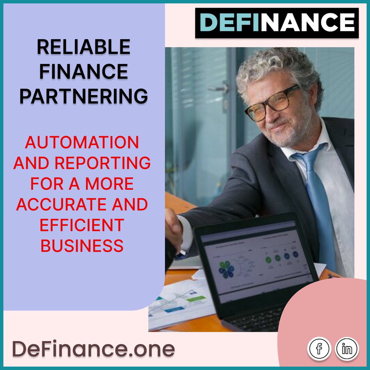 DEFINANCE_'s tweet photo. Unlock your business potential with our reliable finance partnering! Say goodbye to manual tasks and hello to automation and reporting for unparalleled accuracy and efficiency.

Do it with us 🌐 : https://t.co/8OIjS0kQVB
.
.
#definance #budget #knowledge #success #finance #crypto https://t.co/bXYi8OTAN1
