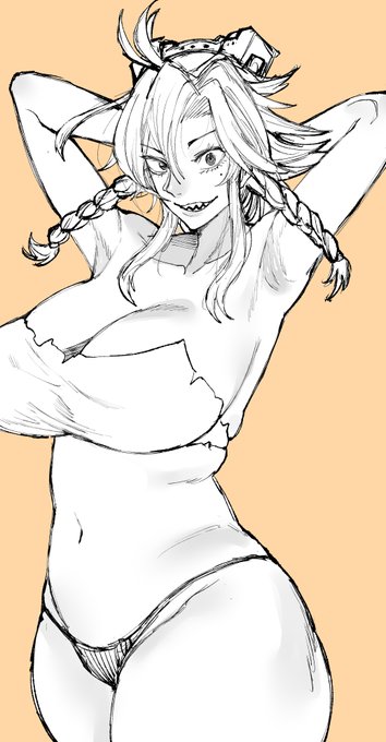 ラスオリのハイエナちゃん落書きっ 