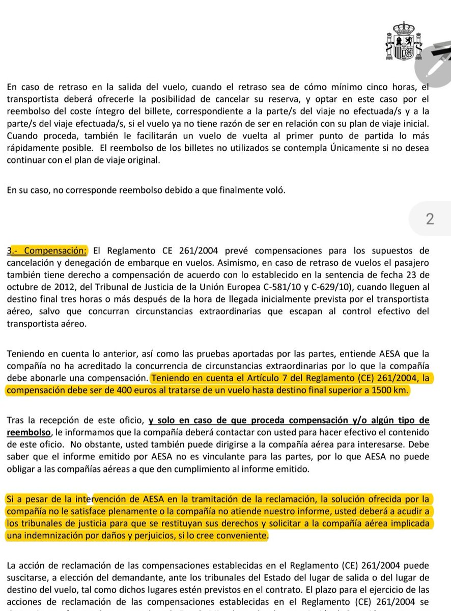 alamoivan47's tweet photo. @Bonabonamana Después de eso, fue AirEuropa quien me contactó para ofrecerme un bono o la compensación. Eso si, intentaron colarmela ofreciendo pagarme menos de lo que correspondía. https://t.co/dp3rRg6fvl