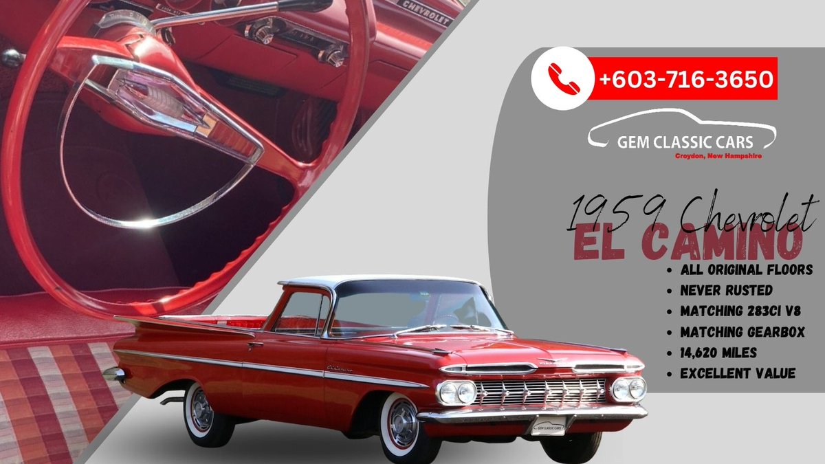 1959 CHEVROLET🇺🇸 EL CAMINO
➖➖➖➖➖➖➖➖➖
To learn more about this
beauty: bit.ly/3vV8XRf
➖➖➖➖➖➖➖➖➖
#Chevrolet #collectorcars #carsales #classiccars #menstuff #vintagestyle