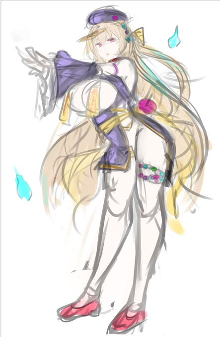 探してたラフをやっと見つけた ハローウィンはキョンシー首輪ちゃん描きたいし寒くなってきたので冬制服首輪ちゃんも描きたいし 