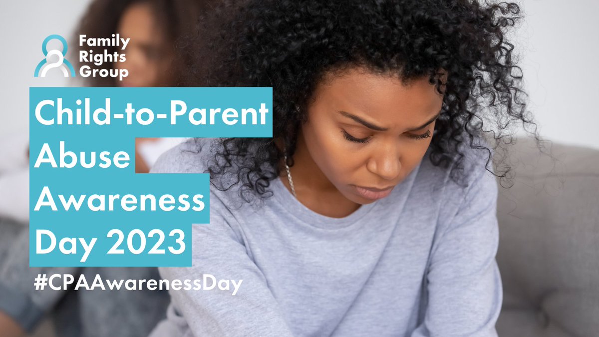 FamilyRightsGp's tweet photo. Today marks Child-to-Parent Abuse Awareness Day.
Family Rights Group can support parents experiencing abuse from their children via our advice line (see pinned tweet).
Thanks to @PEGS_support for highlighting this issue and breaking stigma. ✊
#CPAAwarenessDay https://t.co/YlIzv5IEdz
