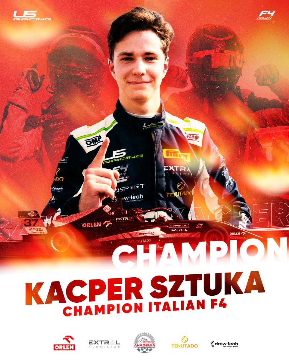 Kacper_Sztuka's tweet image. 🏆KACPER SZTUKA IS THE ITALIAN F4 2023 CHAMPION🏆