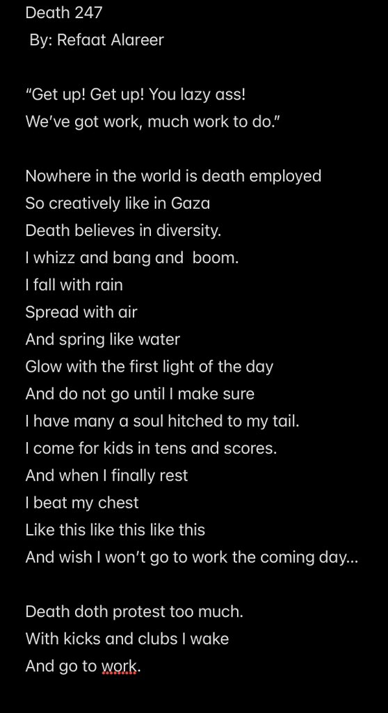 Death 247 in Gaza 
A poem