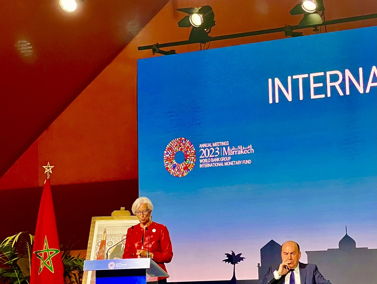 Christine Lagarde at the IMF meetings in Marrakech now speaks of  “3 Mega-Shocks and 3 Mega-Trends”. They overlap with my 10 Mega-Threats hachettebookgroup.com/titles/nouriel…