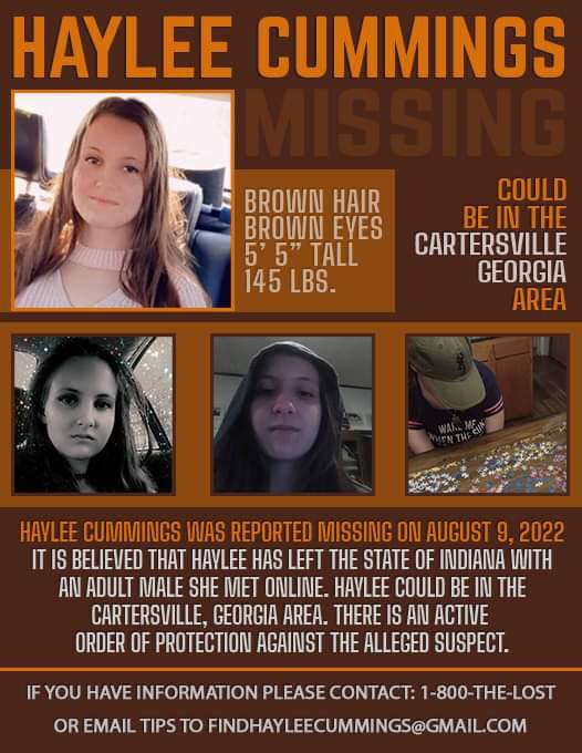 notisaidtheworm's tweet photo. ✨UPDATED FLYER✨Please Share! #HayleeCummings
You can now also send tips to findhayleecummings@gmail.com!
You can be ANONYMOUS
Info will swiftly get passed onto law enforcement & the National Center for #Missing & Exploited Children
#Georgia #Cartersville #Atlanta #BartowCounty https://t.co/zZXJ4GIyVd