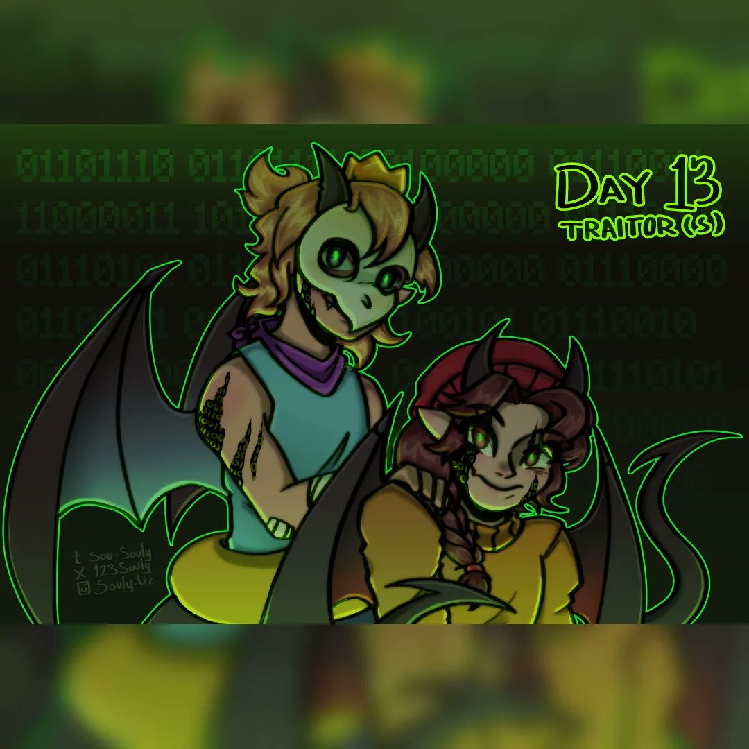 123Souly's tweet photo. DAY 13 - TRAITOR(s) 👁️

Ya sé que ya tiene rato que pasó... pero owo quería dibujarlos...

#qsmp #qsmpfanart #qsmpart #qsmptallulah #qsmpchayanne #qsmptallulahfanart #qsmpchayannefanart #fanart #qsmpcodefanart #qsmpbinarymonster #qsmptober https://t.co/YrWdeDD9u2
