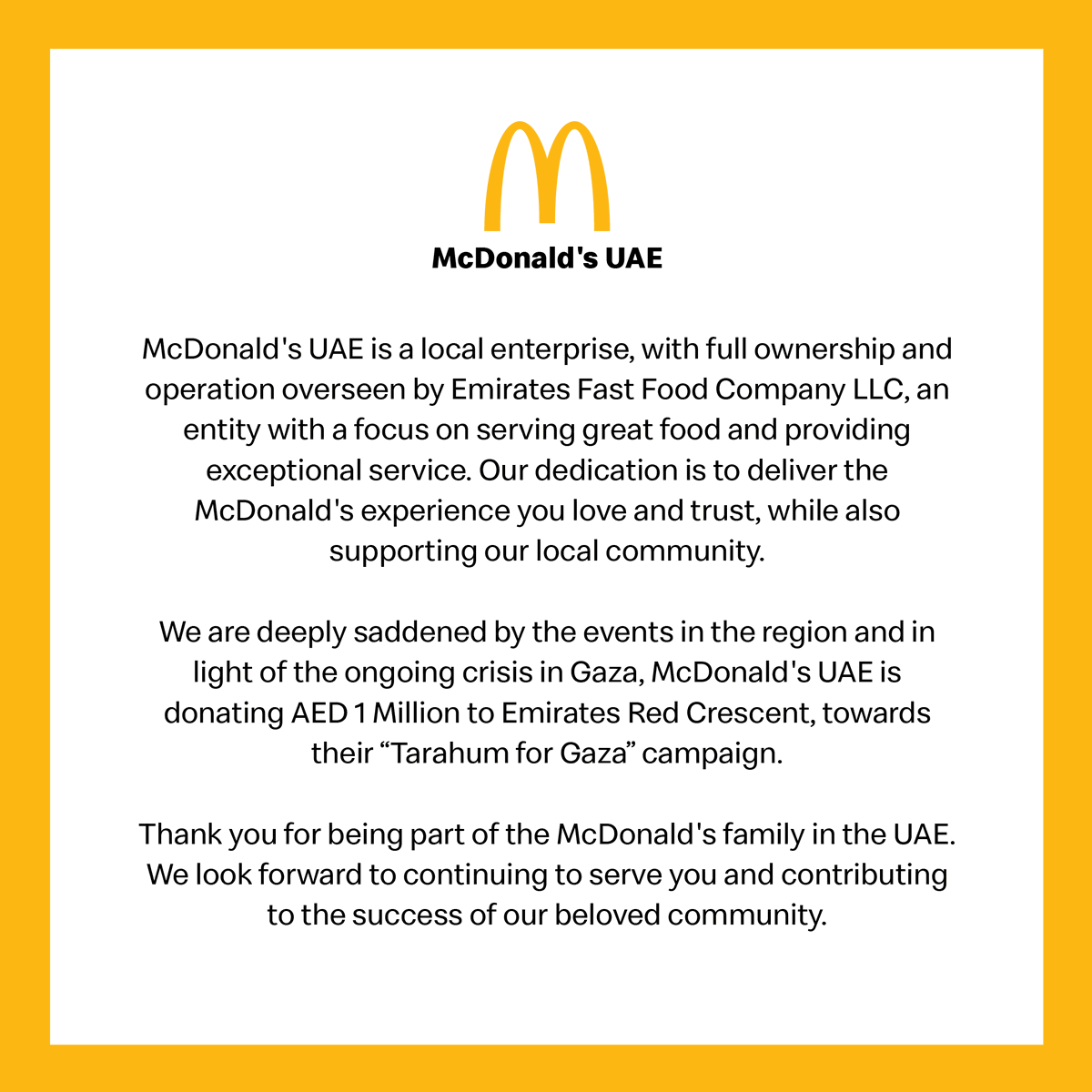 McDonald's UAE (@mcdonaldsuae) on Twitter photo 