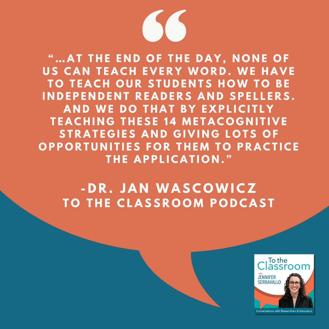 Efficient and effective phonics instruction--teach systematically and sequentially organized around speech/sounds. AND teach metacognitive strategies. AND time for practice and application. jenniferserravallo.com/blog/walker-an…