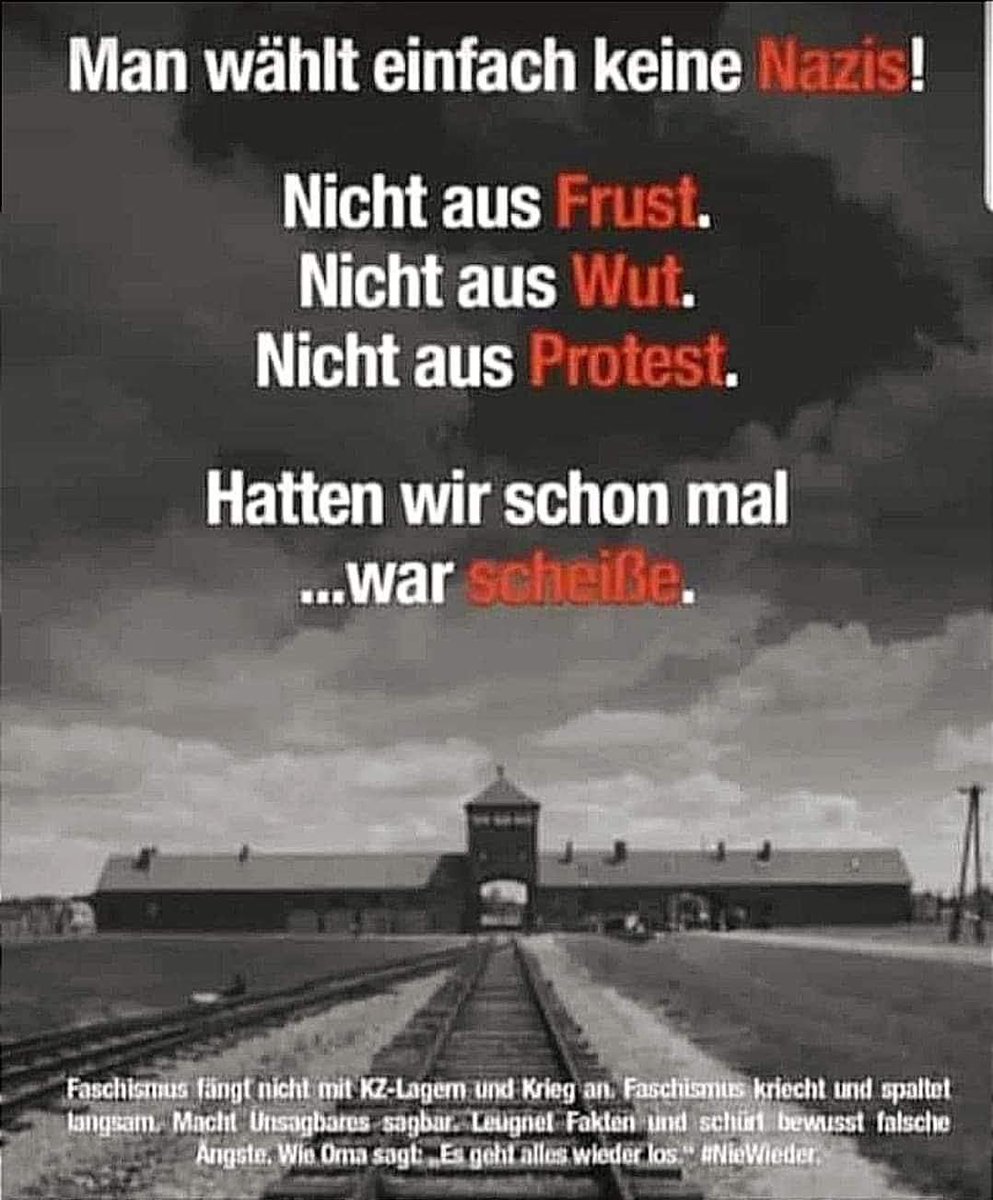 #NieWieder❗️