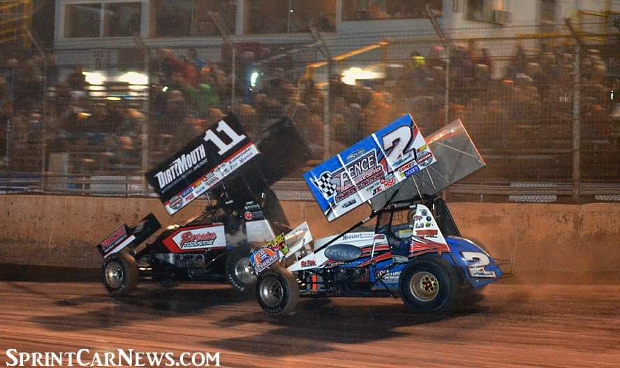 SprintCarNews's tweet photo. Five years ago @Lernerville Speedway Carl Bowser edged AJ Flick to win the Steel City Stampede. https://t.co/WxVnUgybDW