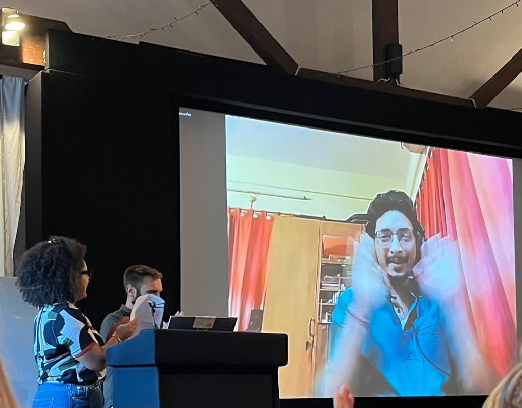 Bristol Short Story Prize (@bristolprize) on Twitter photo The moment <a href="/AbhishekSWrites/">ABHISHEK SENGUPTA</a> found out he'd won the 2023 Bristol Short Story Prize in Kolkata! Wonderful awards ceremony - big thanks to everyone! More soon... The moment <a href="/AbhishekSWrites/">ABHISHEK SENGUPTA</a> found out he'd won the 2023 Bristol Short Story Prize in Kolkata! Wonderful awards ceremony - big thanks to everyone! More soon...