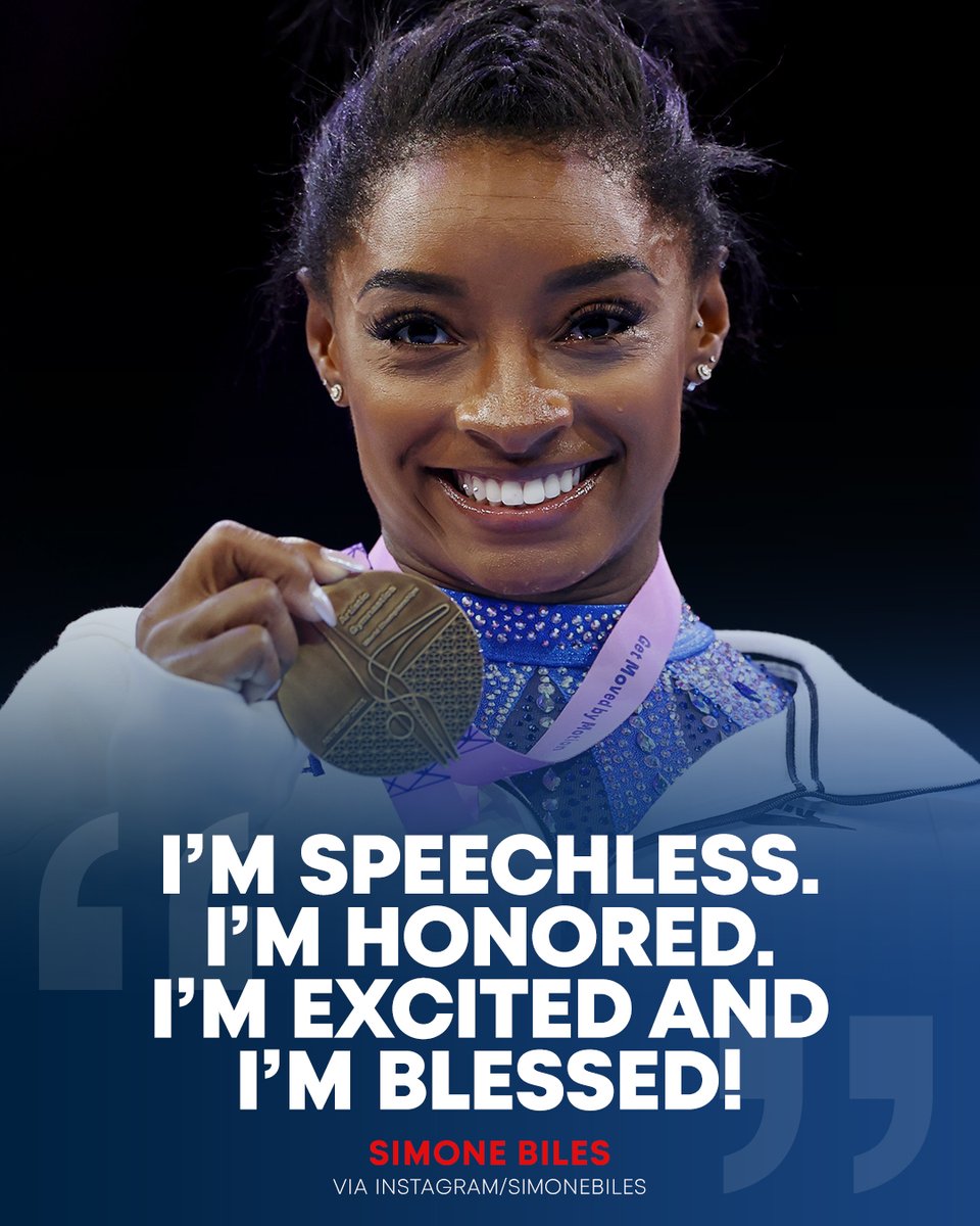 NBCOlympics's tweet image. So are we, Simone. So are we. #Antwerp2023