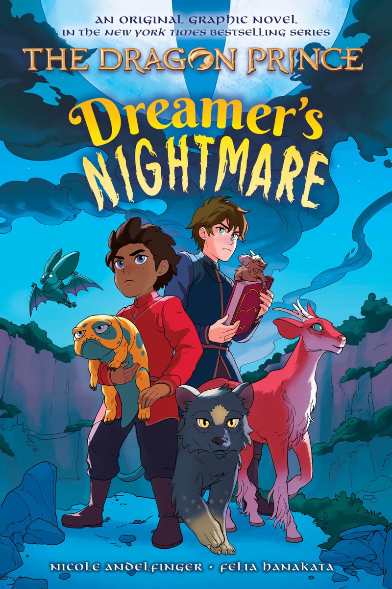 Can young Ezran and Callum quell the brewing storm in the quiet Katolis town of Noct, or have bad dreams come to haunt for good? Announcing our fourth #TheDragonPrince graphic novel – “Dreamer’s Nightmare”! 🖋️ by @nandelfinger 🎨 by @feliahanakata Preorders opening soon!