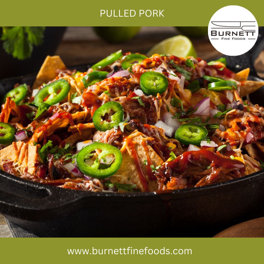 BurnettFineFood's tweet photo. It's college football game day.  What are you or your customers craving right now?  How about loaded nachos?  Use Burnett Fine Foods sous vide pulled pork or smoked pulled pork.  Touchdown!  https://t.co/MtlXkk66gH
#sousvide #smoked #pulledpork #loadednachos #appetizers #football https://t.co/8uVyDsmjKJ