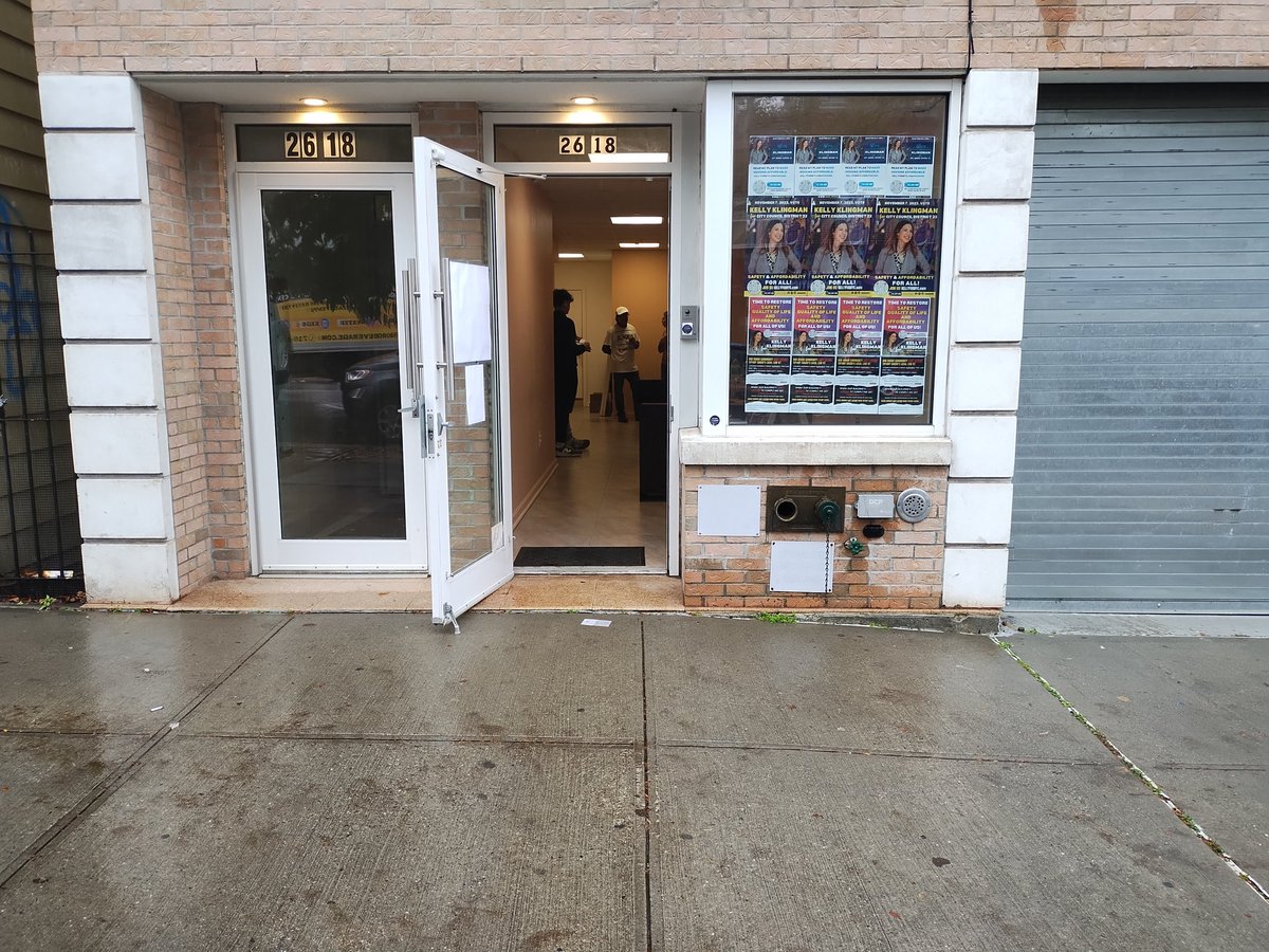 Chrislejohnyc's tweet photo. The Kelly Kingman @kellyfornyc Campaign office launch 26-18 23rd Ave Astoria NY 10/14/23 @SaveAstoria https://t.co/rOhK9oy53D