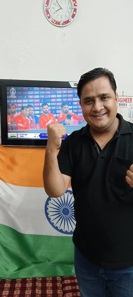 Chancha82004240's tweet photo. India vs Pakistan world cup match 👏 India won the match by 7 wickets 🥳🥳🥳🥳🥳 Jai Hind 🇮🇳🇮🇳🇮🇳🇮🇳🇮🇳 #icccricketworldcup2023 #worldcup2023 #IndiaVsPakistanMatch #viratkohli #RohitSharma #INDvPAK #TeamIndia https://t.co/eUbCs7IetN