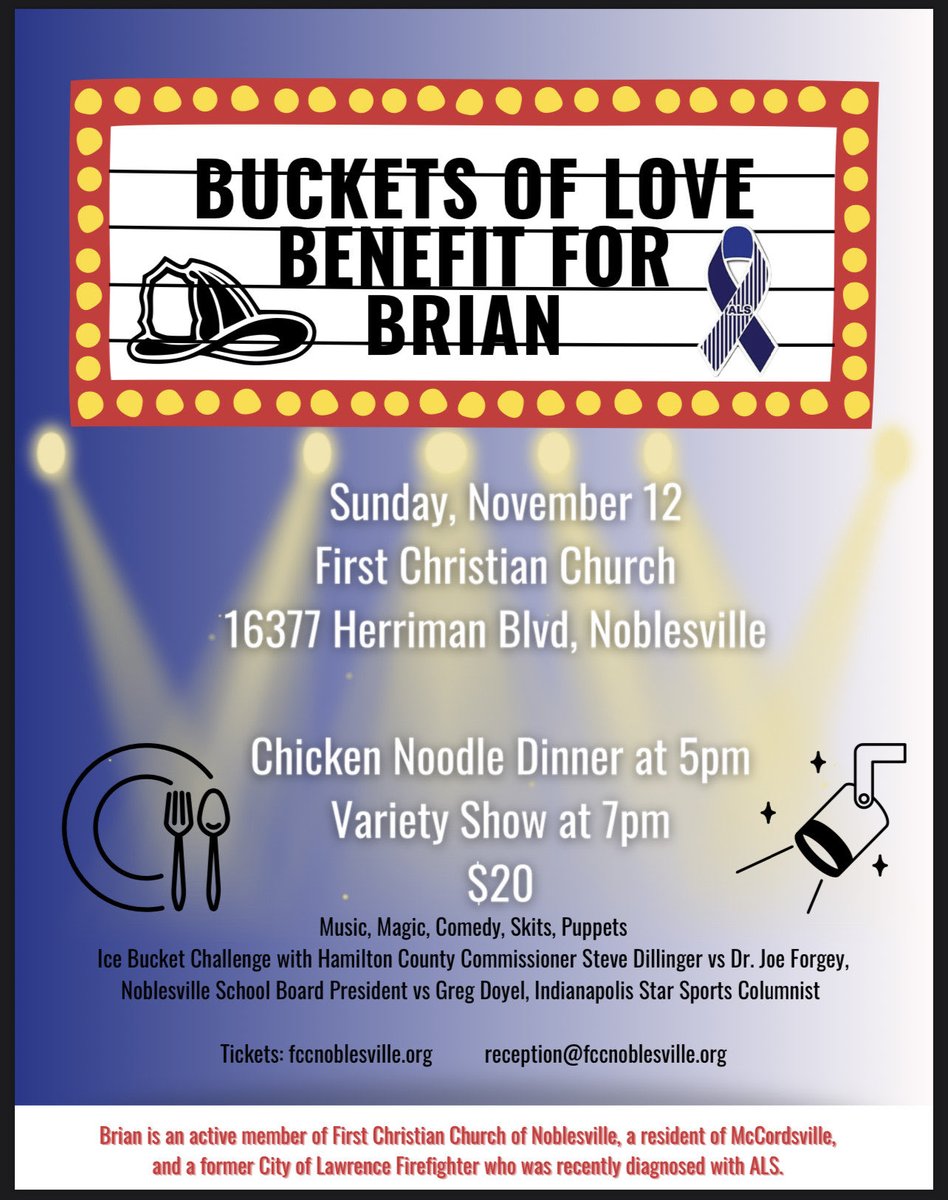 GreggDoyelStar's tweet photo. Heads up, Mt Vernon and Purdue families. Benefit for ⁦IFD hero Brian Burhenn on Nov. 12. He’s Purdue TE George Burhenn’s dad, and an amazing man. Let’s support him in his battle with ALS, emotionally and otherwise. I wrote about the family this summer:

https://t.co/UAodGe2HJV https://t.co/bvc6SBx7Gj