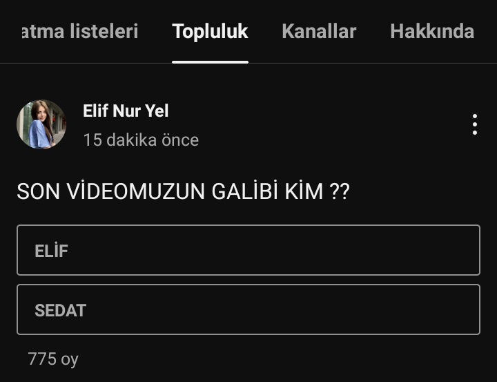 Videonun galibi sizce kim🤪 Kanalımızın topluluk kısmına tıklayarak oyunuzu kullanmayı es geçmeyin🤍

📎: youtube.com/<a href="/elifnuryeel/">Elif Nur Yel</a>?s…

• <a href="/espiresmi/">espiresmi</a> • @elifnuryeel • #ElSed