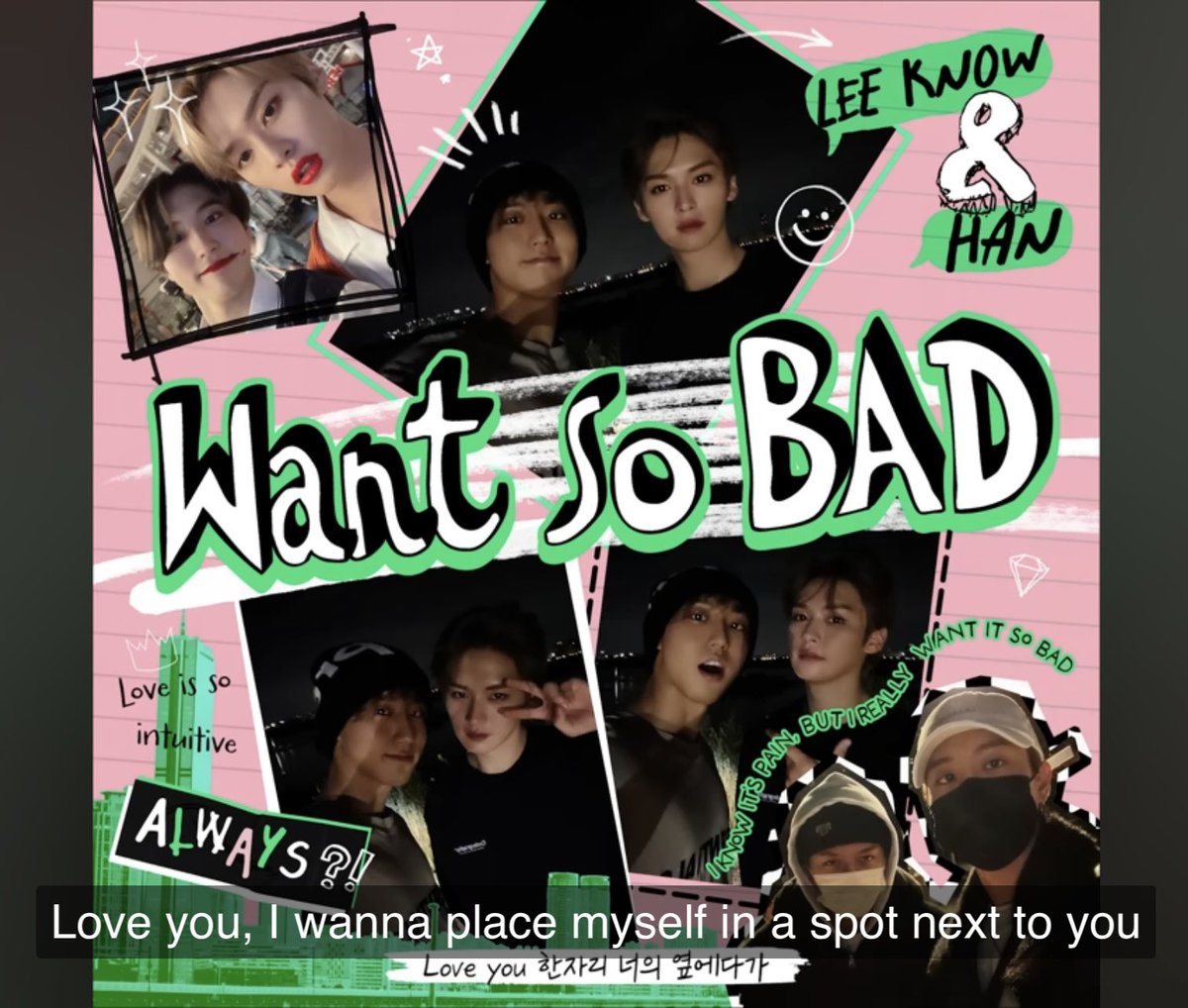 st4y_o's tweet photo. The lyrics are so AYDJKDNF 😍🥹 My Minsung ❤️ 
#Hanjisung #LeeKnow #skz #wantsoBAD https://t.co/XKcaJJEIfY
