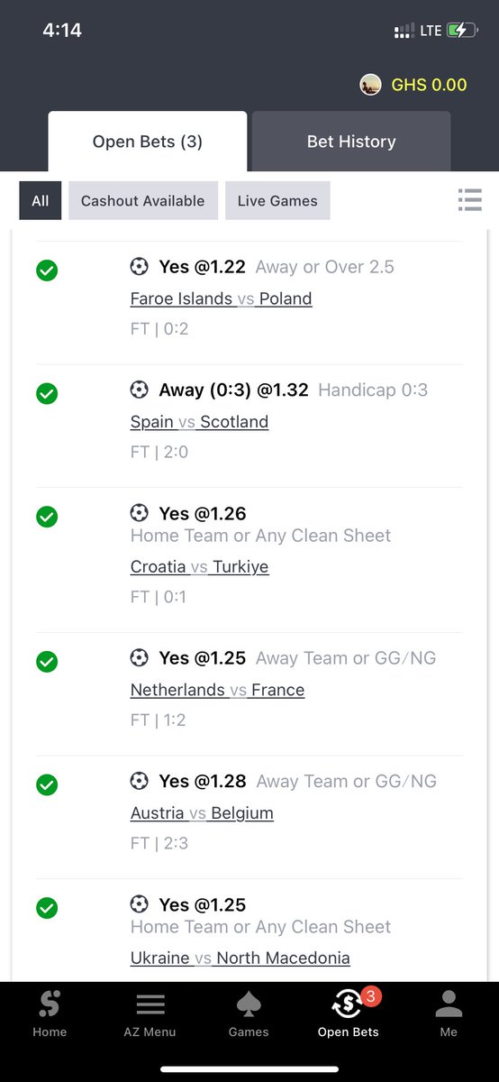 EliteXSportsBet's tweet photo. Day 3” We have Won 3 days straight already👏🏾🎉✅✅✅. Let’s keep calm on the journey. On to the next. Trust process. #BOOMER #Longslip #Longbet #SportyBet #Sporty @EliteXSportsBet https://t.co/oTmHT11epN