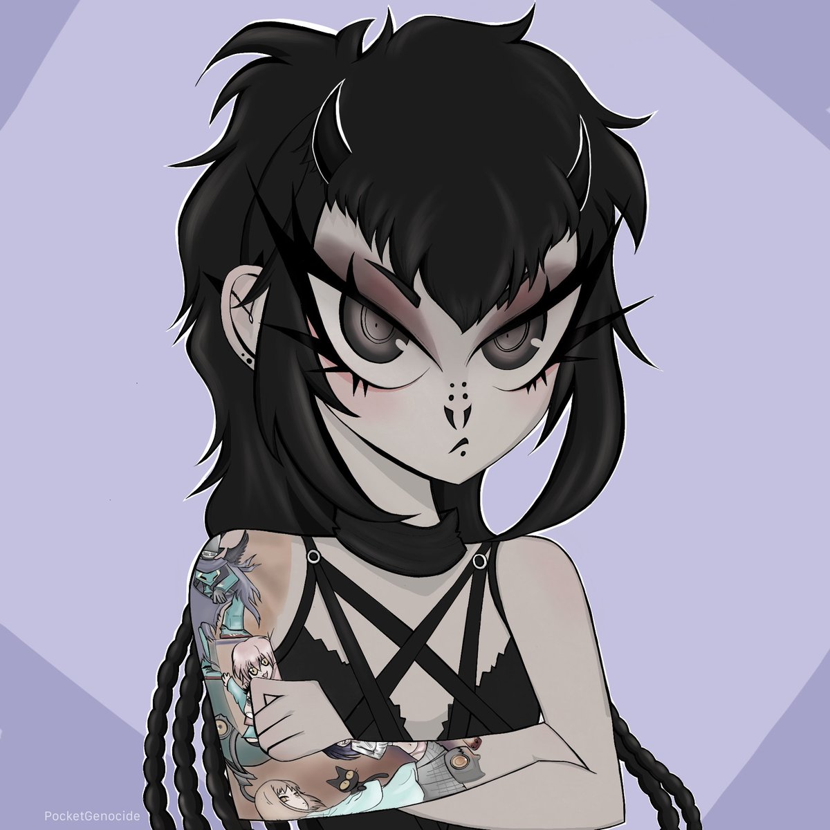 Commission for faetalities on insta. 🖤
#CommissionedArt #demongirl #monstergirl #creepycute #originalcharacter