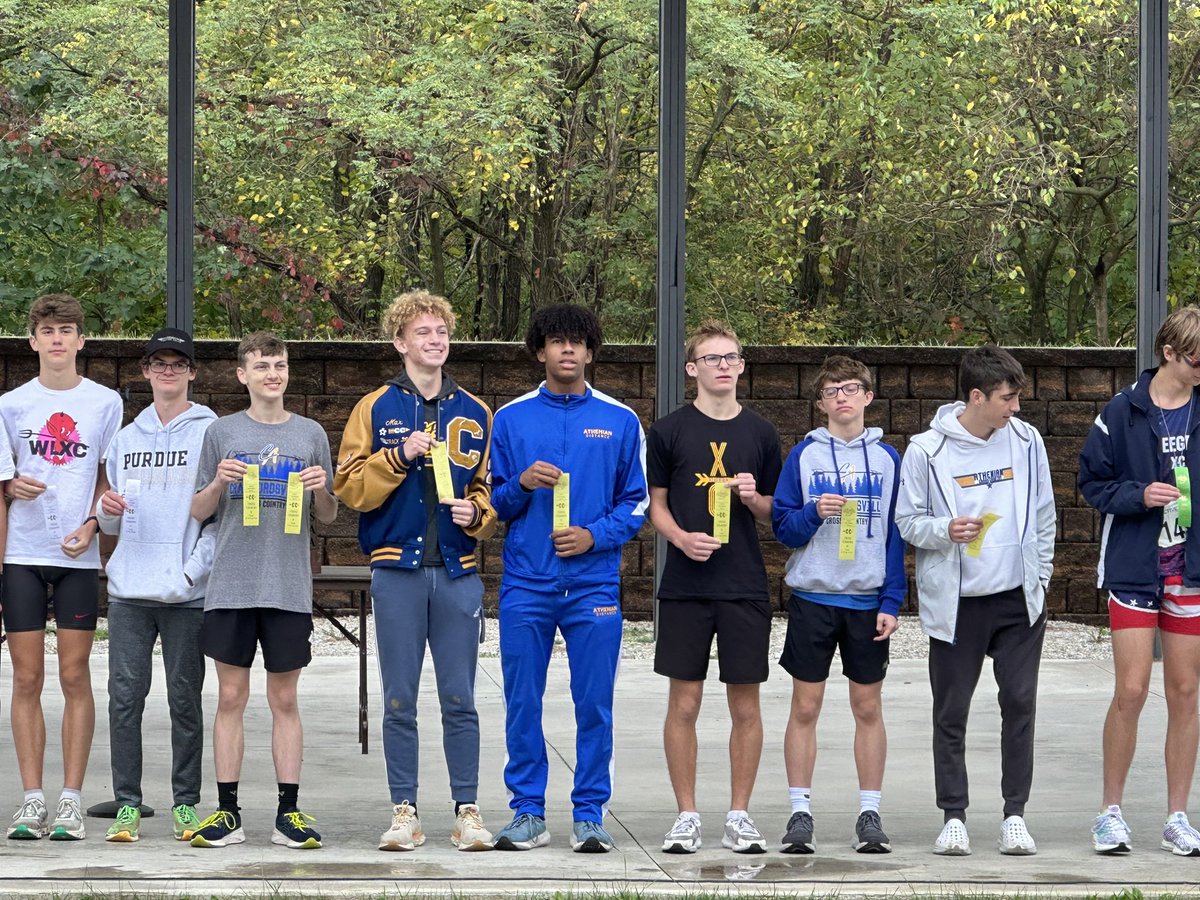 Boys XC Sectional 
<a href="/cvilledistance/">Athenian Distance</a> takes 4th place (126 pts) overall and will advance as a team to next weeks Brownsburg Regional! 

<a href="/RyanMiller2024/">Ryan Miller</a> places 3rd overall
Hutton Haas 17th 

<a href="/CvilleAD/">Bryce Barton</a>