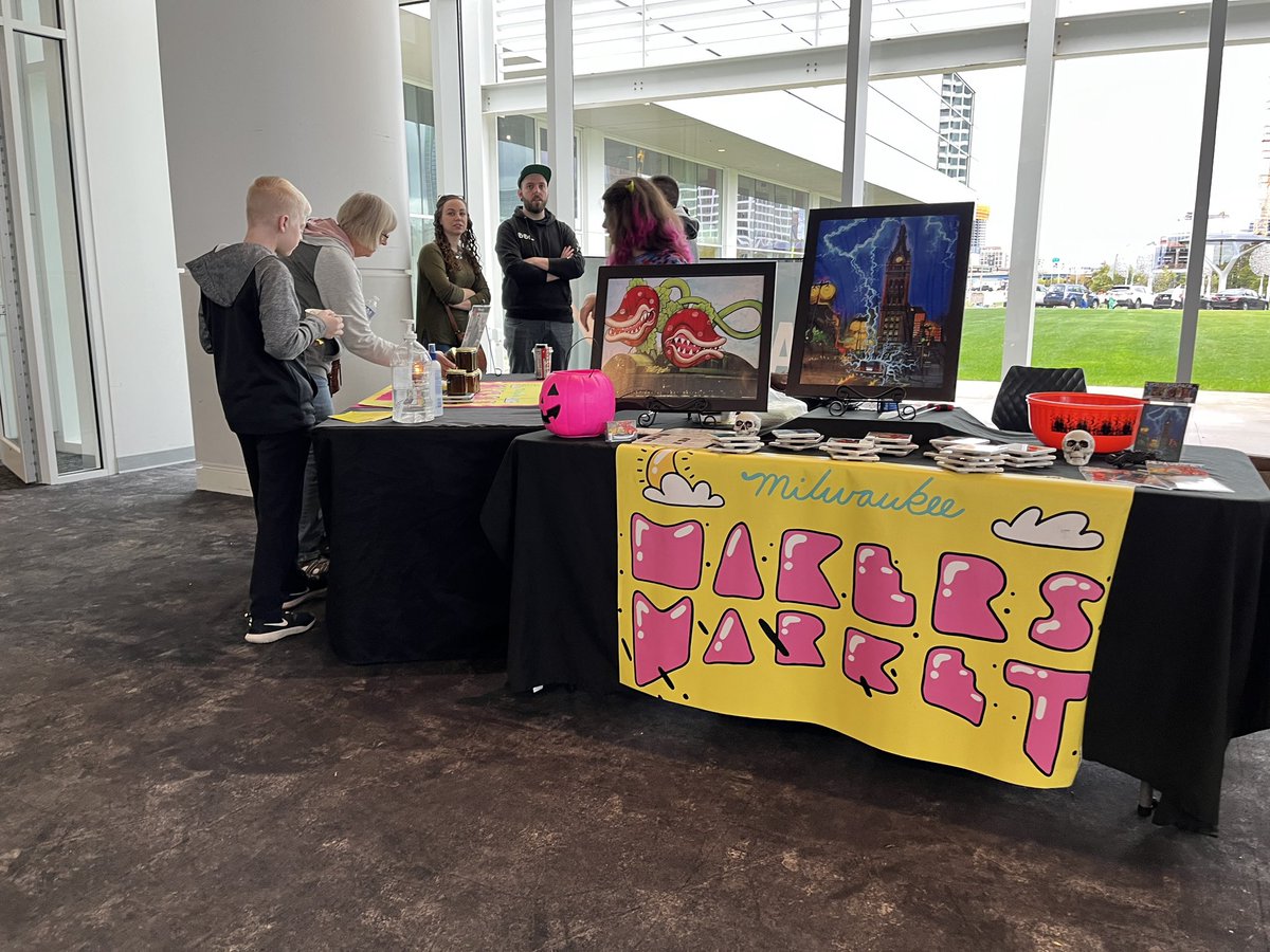 A very special Halloween &amp; Trick-or-Treat Milwaukee Makers Market today in our Pavilion!