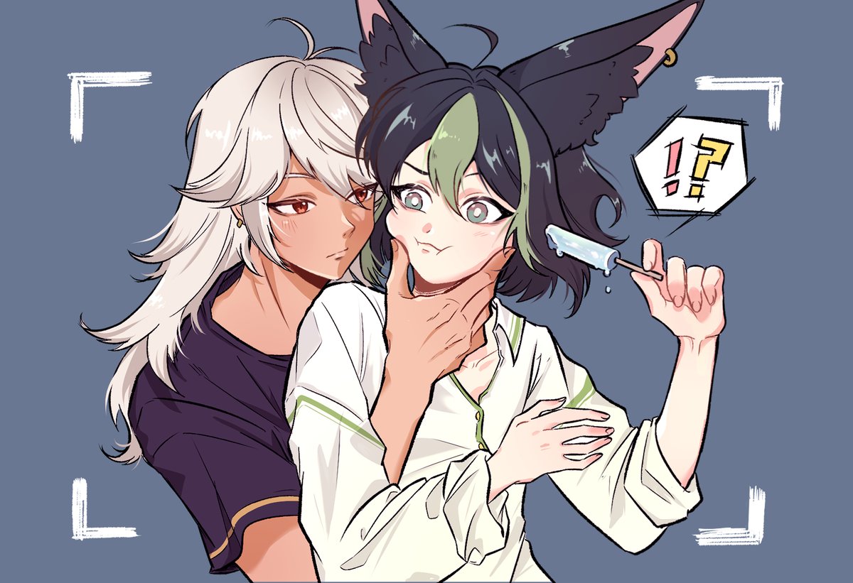 kimleesul's tweet photo. Night doodle❤️🌃💙
#セノナリ  #原神 #Tighnari #Cyno #cynonari #GenshinImpact  #genshinimpactfanart https://t.co/DF5olvUBp1