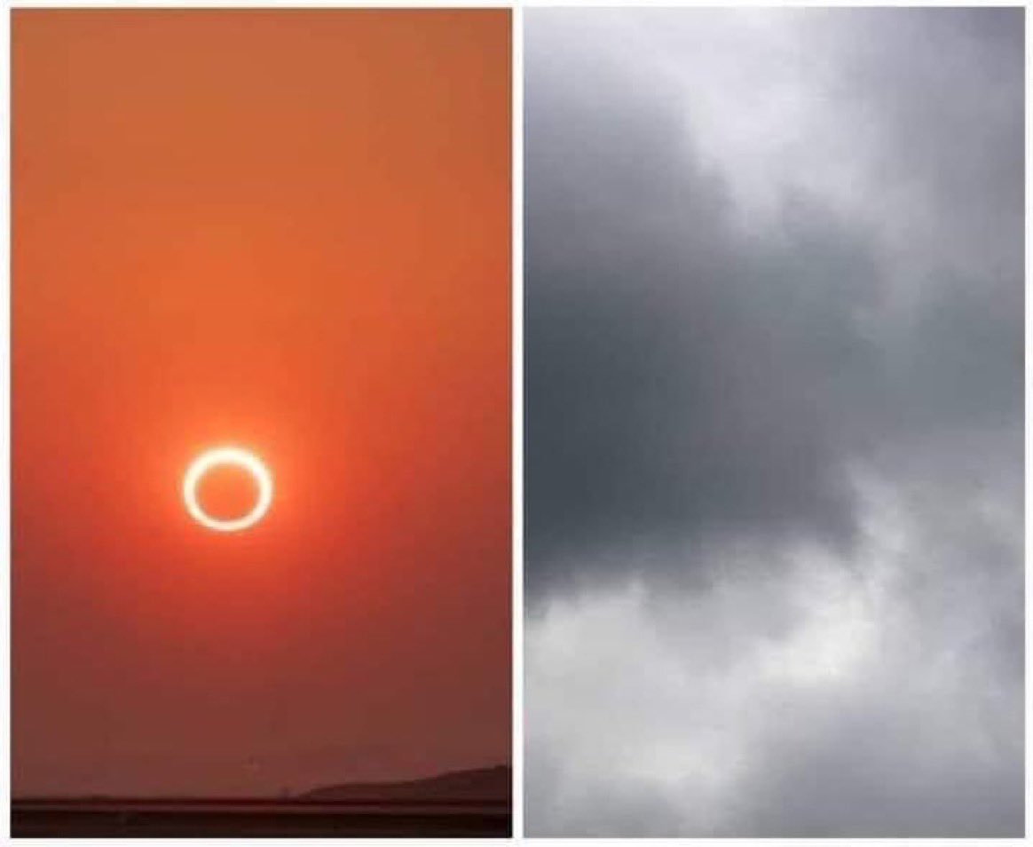 Guarromantico_'s tweet photo. En otros lugares el eclipse / En mi pueblo https://t.co/rZXtlSE7WB