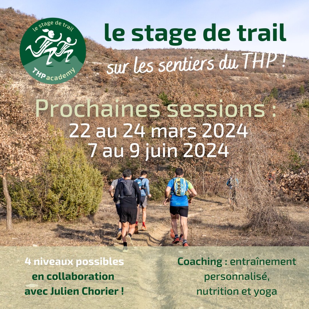 TraildeProvence's tweet photo. Les dates des prochains stages de la THP academy viennent de tomber !

Alors si tu souhaites te perfectionner dans la pratique du trail, viens participer à l'un de nos deux stages.

Les inscriptions sont ouvertes juste ici : https://t.co/rT8jegPypS https://t.co/9iyi6ezAuO