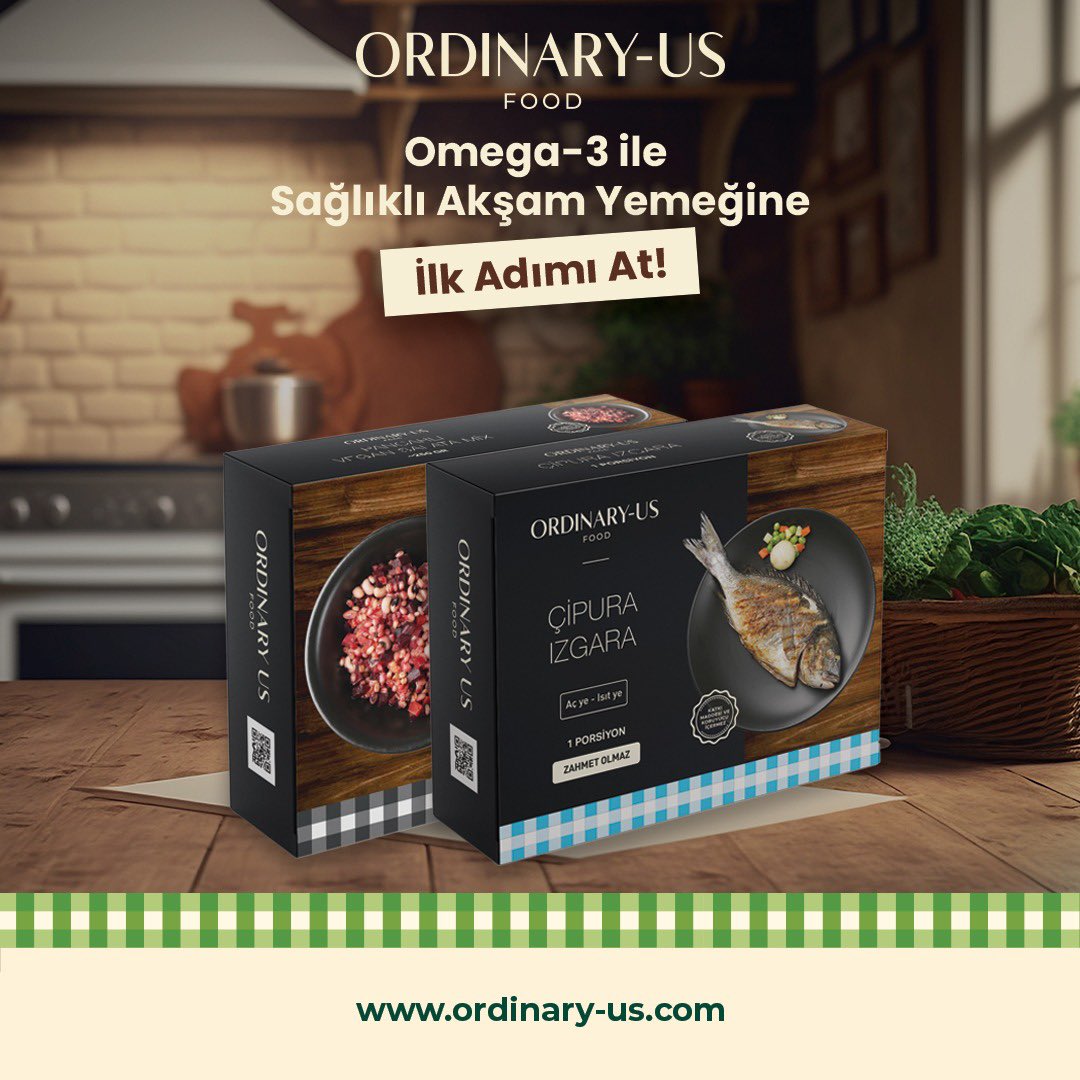 👋🏻 Merhaba sevgili Ordinary-Us Food ailesi ve takipçileri. Bugün sizlerle sağlıklı yaşam adına lezzet dolu bir tercihle birlikteyiz! 🍽️ 

Ordinary-Us Food'un omega-3 zengini çipura, akşam yemeğinizi mükemmel kılıyor.🐟🌆🍴

🐟⚓Çipura, yüksek omega-3 içeriği ile kalp sağlığınızı