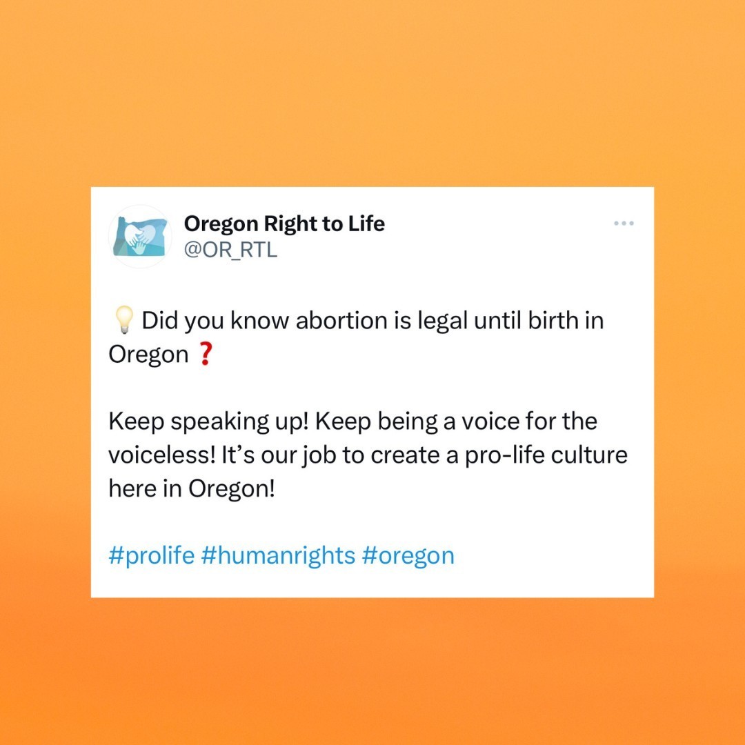 OR_RTL's tweet photo. Did you know?
#prolife #oregon #oregonrighttolife #humanrights #prolifegeneration #speakup https://t.co/kckq5h82E8