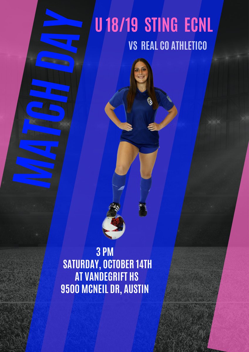 GAMEDAY!!! 3pm at my highschool home turf! Colorado isn’t ready for us <a href="/stingaustin06/">Sting Austin 05/06 ECNL U18/U19</a> <a href="/sting_austin/">Sting Austin</a> <a href="/StingSoccerClub/">Sting Soccer Club</a> <a href="/ECNLgirls/">ECNL Girls</a>