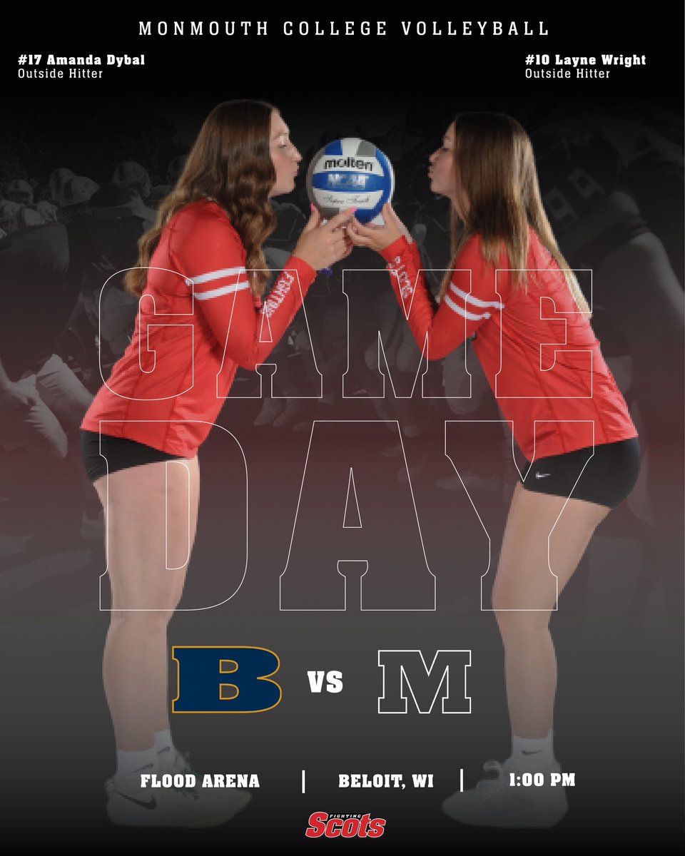 This afternoon @ScotsVball heads into Wisconsin for the second match of the weekend #RollScots 📍Beloit, WI 🏟️ Flood Arena ⏰ 1 pm 📺 beloitcollegeathletics.com/watch/?Live=16… 📊 beloitcollegeathletics.com/sidearmstats/v… 🗞️@MonmouthGameday