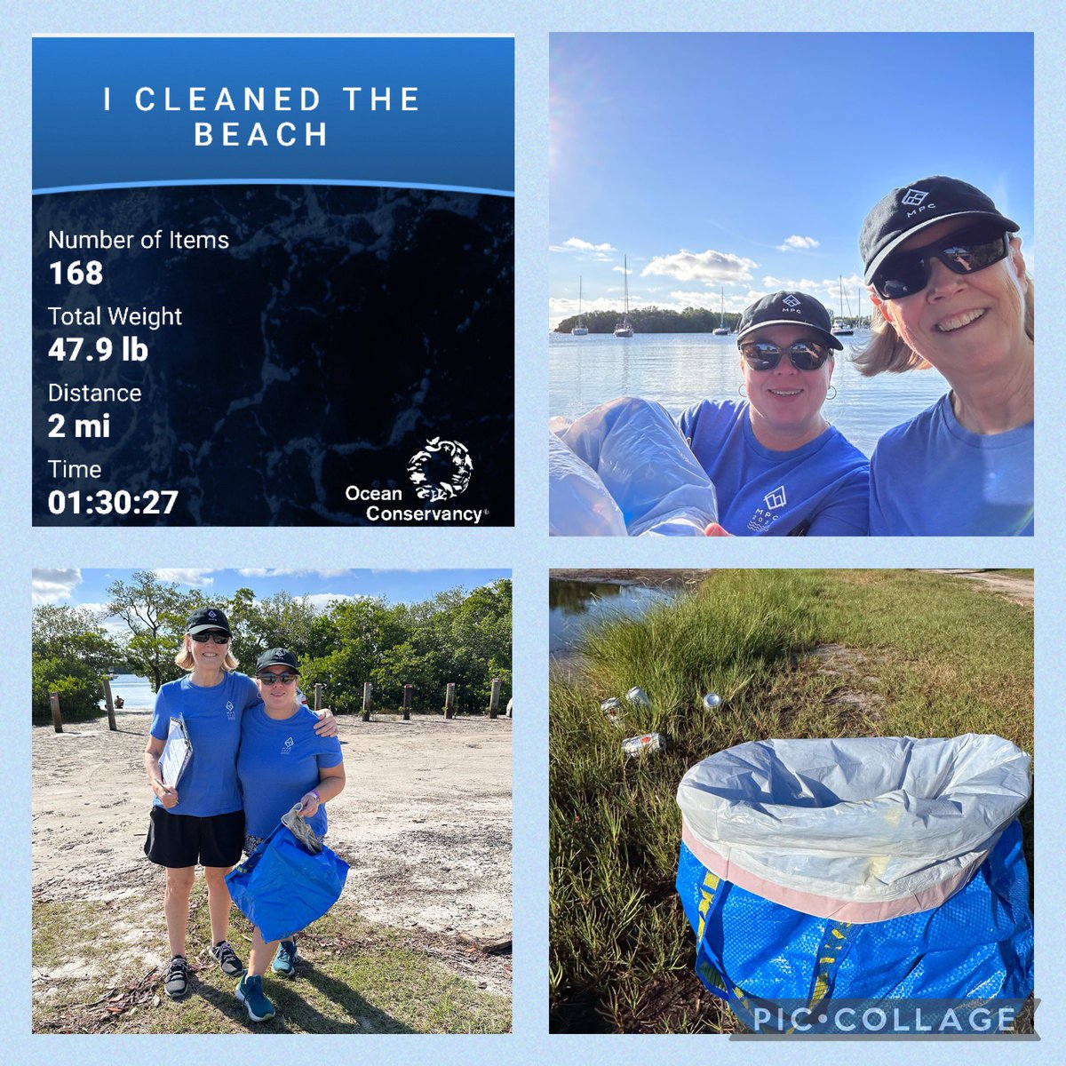 Central Florida Peakers were out doing a Tampa Bay cleanup! All items logged on Clean Swell app, each person picked up 48 lbs-almost 100lbs over 2 miles! ♻️🌊 Doing our part to support charity partner <a href="/OurOcean/">Ocean Conservancy</a>  #seathechange #oceanconservancy #MPC