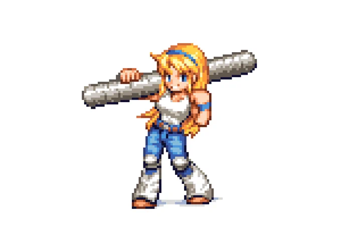 [アーケード] アンダーカバーコップス ローザ #Irem #ドット絵 #pixelart