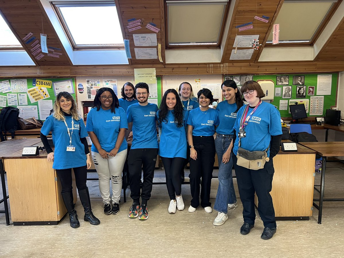 Thank you to the 700 promising scientists who engaged with our stand today at the #BigBiologyDay and to the 15 amazing <a href="/East_Genomics/">NHS East Genomics</a> colleagues who made this possible! <a href="/CUH_NHS/">Cambridge University Hospitals NHS</a> <a href="/HillsRoadNews/">Hills Road Sixth Form College</a>