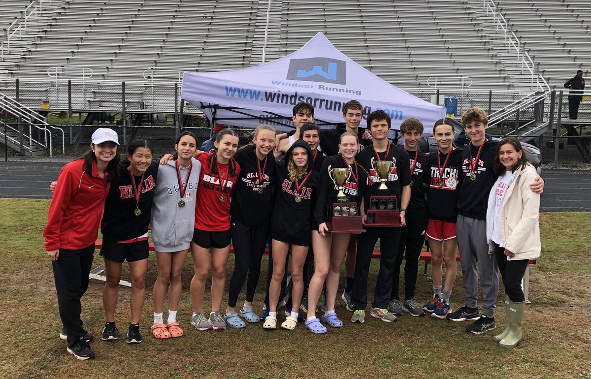 BlairAthletics's tweet photo. And to recap … both boys and girls cross teams earn the 2023 Consortia Cup! Proud of this team and Coaches Bosse! https://t.co/1OnLpMBoRv