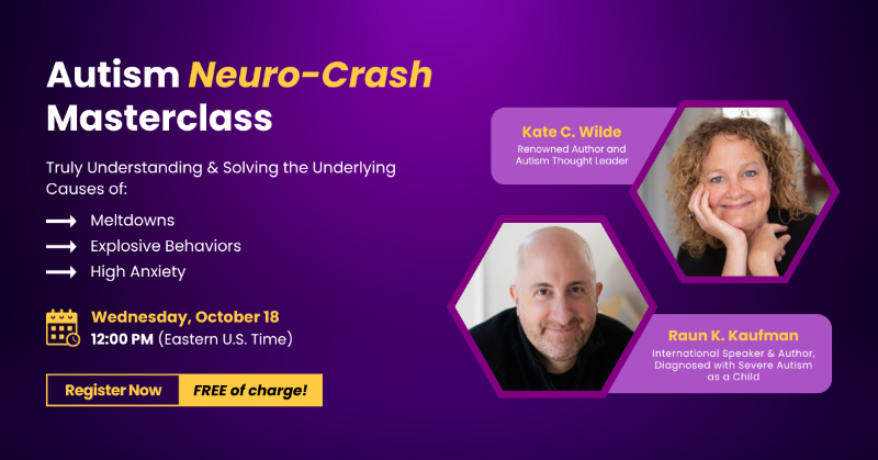 KateCWilde's tweet photo. If you have a loved one on the autism spectrum and you want to turn around a crisis such as:

⚠️ Behavior issues in school
⚠️ Escalating behavior since the onset of puberty
⚠️ Hitting, shouting, swearing, throwing things and related aggression

then this masterclass is for you 👇