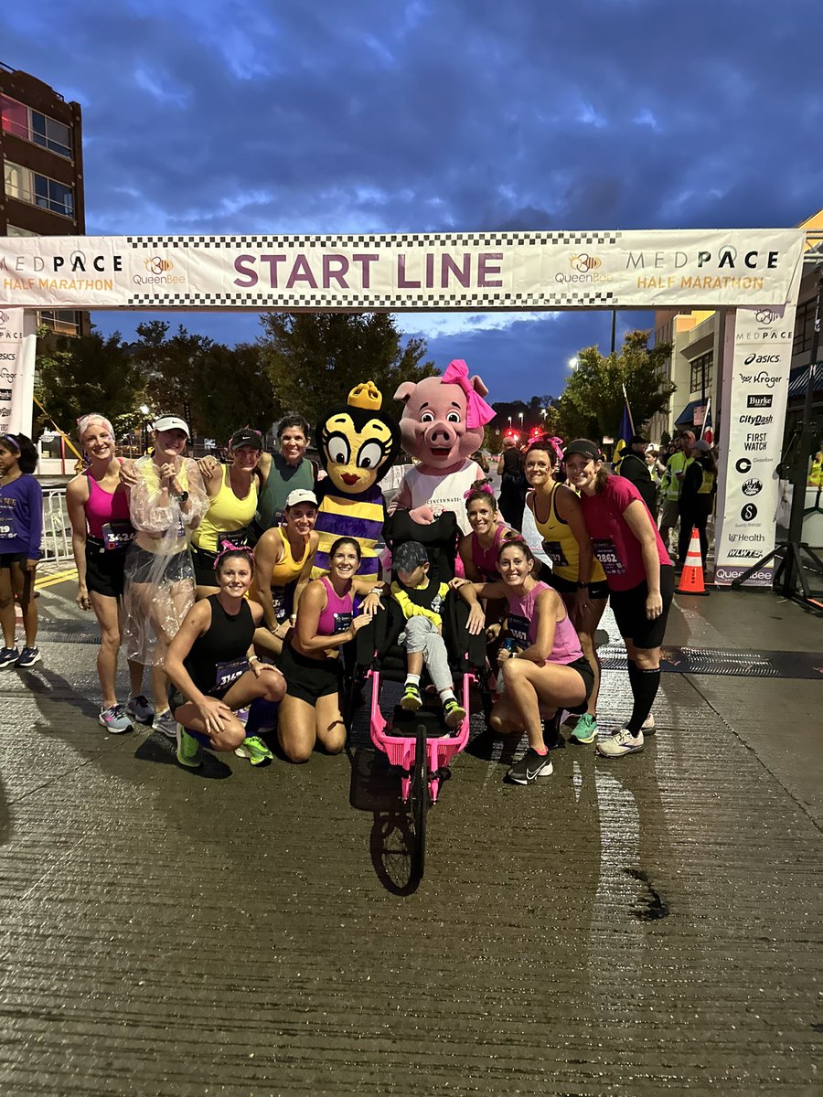 Another stroller half marathon with my favorite running buddy! We raised more awareness for @SHINESyndrome (and ran a stroller half pretty darn quickly!)

<a href="/QueenBeeHalf/">Queen Bee Half</a> #strollerhalf #DLG4