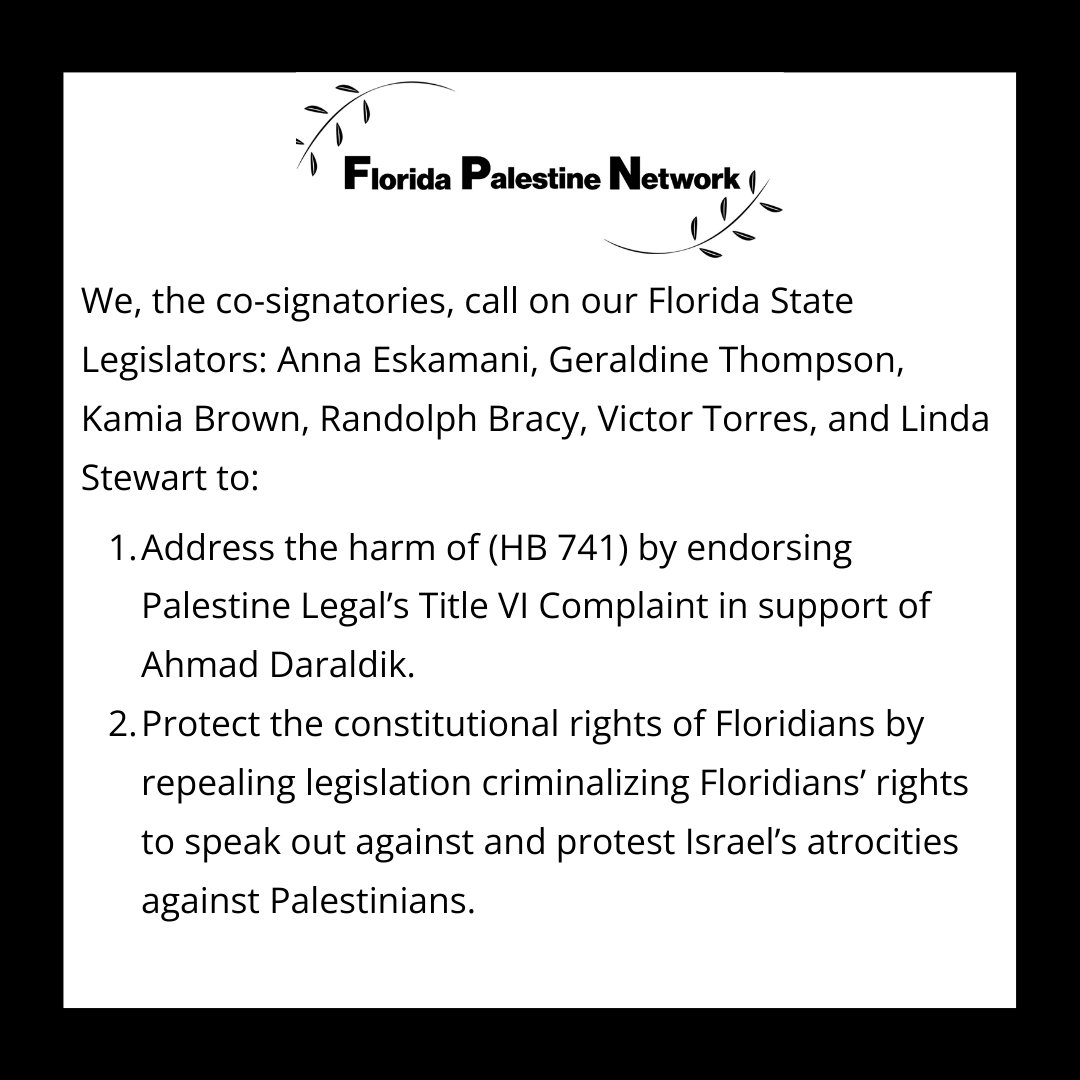 Florida Palestine Network tweet media