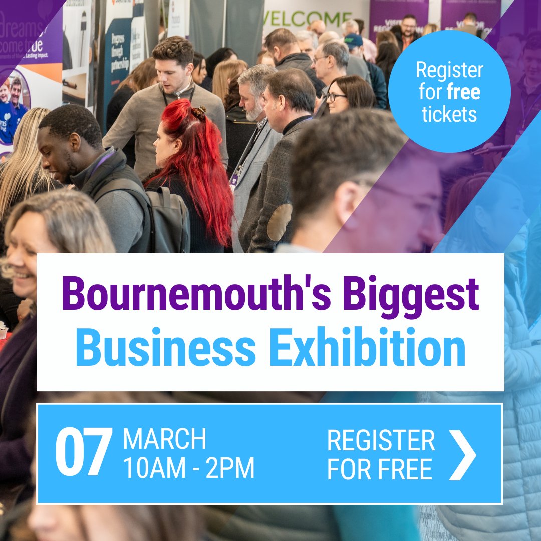 Gather leads and network to support future sales and marketing at the upcoming Bournemouth Business Show! Interested in exhibiting? 📣 Call us on 0845 139 9301 or go to b2bexpos.co.uk/event/bournemo… for details on how to book a stand!