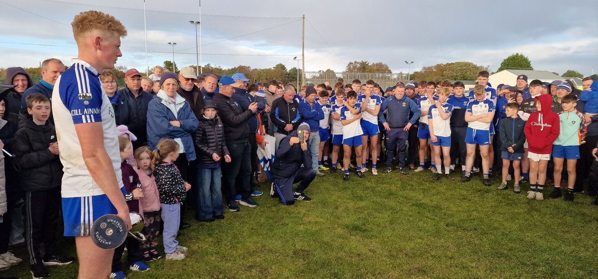 John Gillespie (@pro_galway_ball) on Twitter photo U19A Capt Ryan Roche of <a href="/KillanninGAA/">Killannin GAA</a>, accepts the David Cox memorial cup as winners of the <a href="/SweeneyOil/">Sweeney Oil</a> sponsored <a href="/Galway_GAA/">Galway GAA Official</a> WGPC. A tight game that ebbed & flowed with <a href="/skgaa/">skgaa</a> putting in a determined effort.
Thanks to <a href="/maighcuilinn/">Maigh Cuilinn</a> for hosting & all officials in attendance. U19A Capt Ryan Roche of <a href="/KillanninGAA/">Killannin GAA</a>, accepts the David Cox memorial cup as winners of the <a href="/SweeneyOil/">Sweeney Oil</a> sponsored <a href="/Galway_GAA/">Galway GAA Official</a> WGPC. A tight game that ebbed & flowed with <a href="/skgaa/">skgaa</a> putting in a determined effort.
Thanks to <a href="/maighcuilinn/">Maigh Cuilinn</a> for hosting & all officials in attendance.