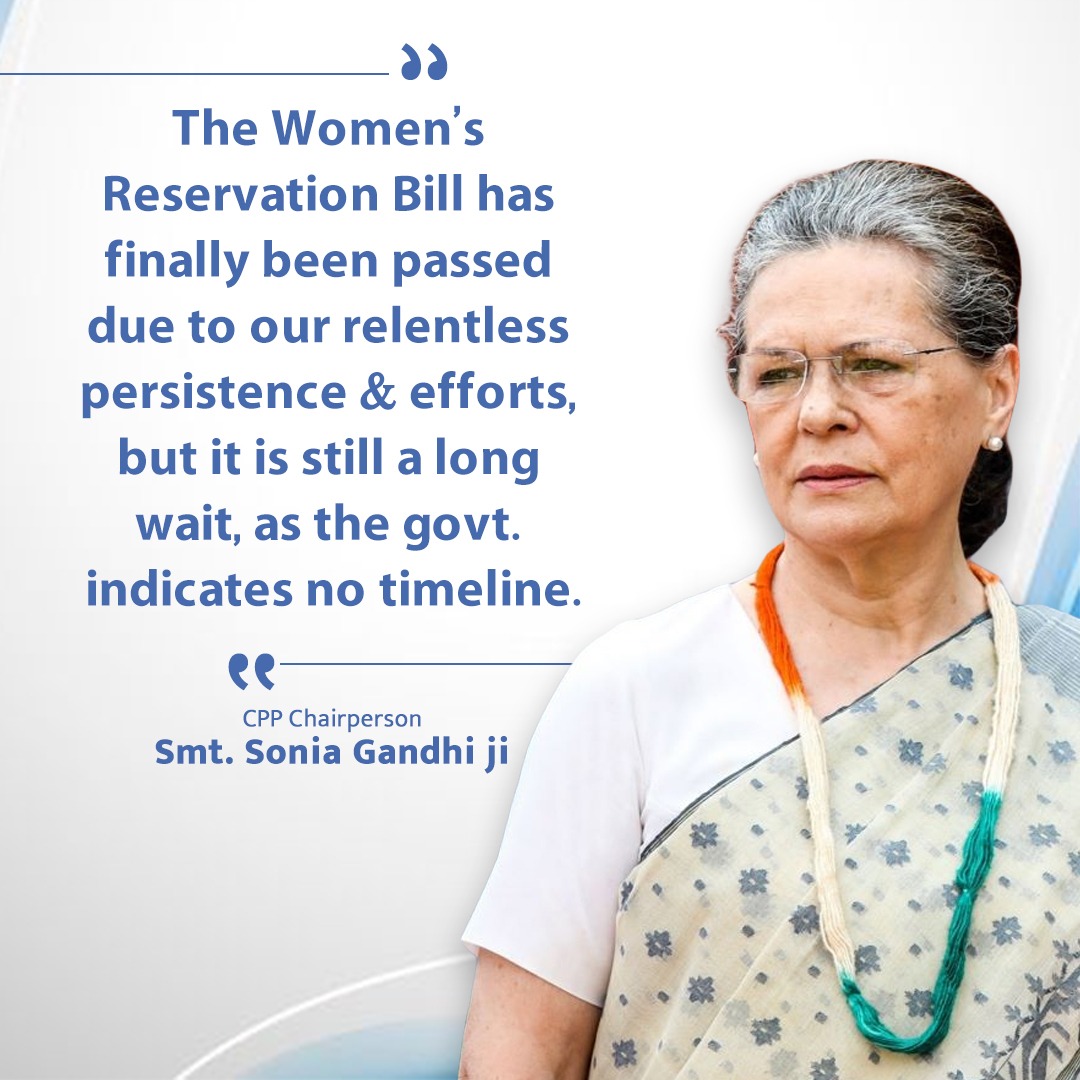 The Women’s Reservation Bill has finally been passed due to our relentless persistence & efforts.
