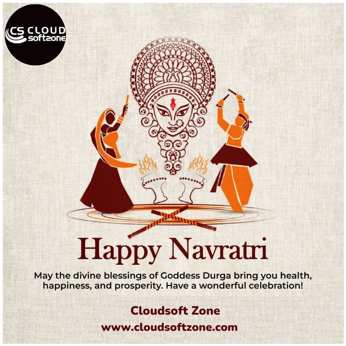 cloudsoftzone's tweet image. Happy Navratri! May Goddess Durga&apos;s blessings shower health, happiness, and prosperity upon you.  Best wishes from Cloudsoft Zone for a festive season brimming with positivity and success. 🌺 

#CloudsoftZone #NavratriWishes #HappyNavratri #GoddessDurgaBlessings