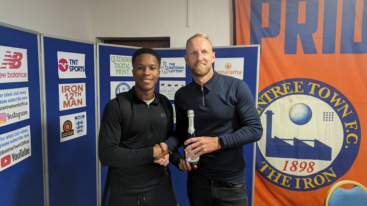 braintreetownfc's tweet photo. A machine in the midfield! @Benjaminwatt03 is, safe to say unsurprisingly, your Clubhouse Man of the Match!

#COYI https://t.co/mK2jTucs1g