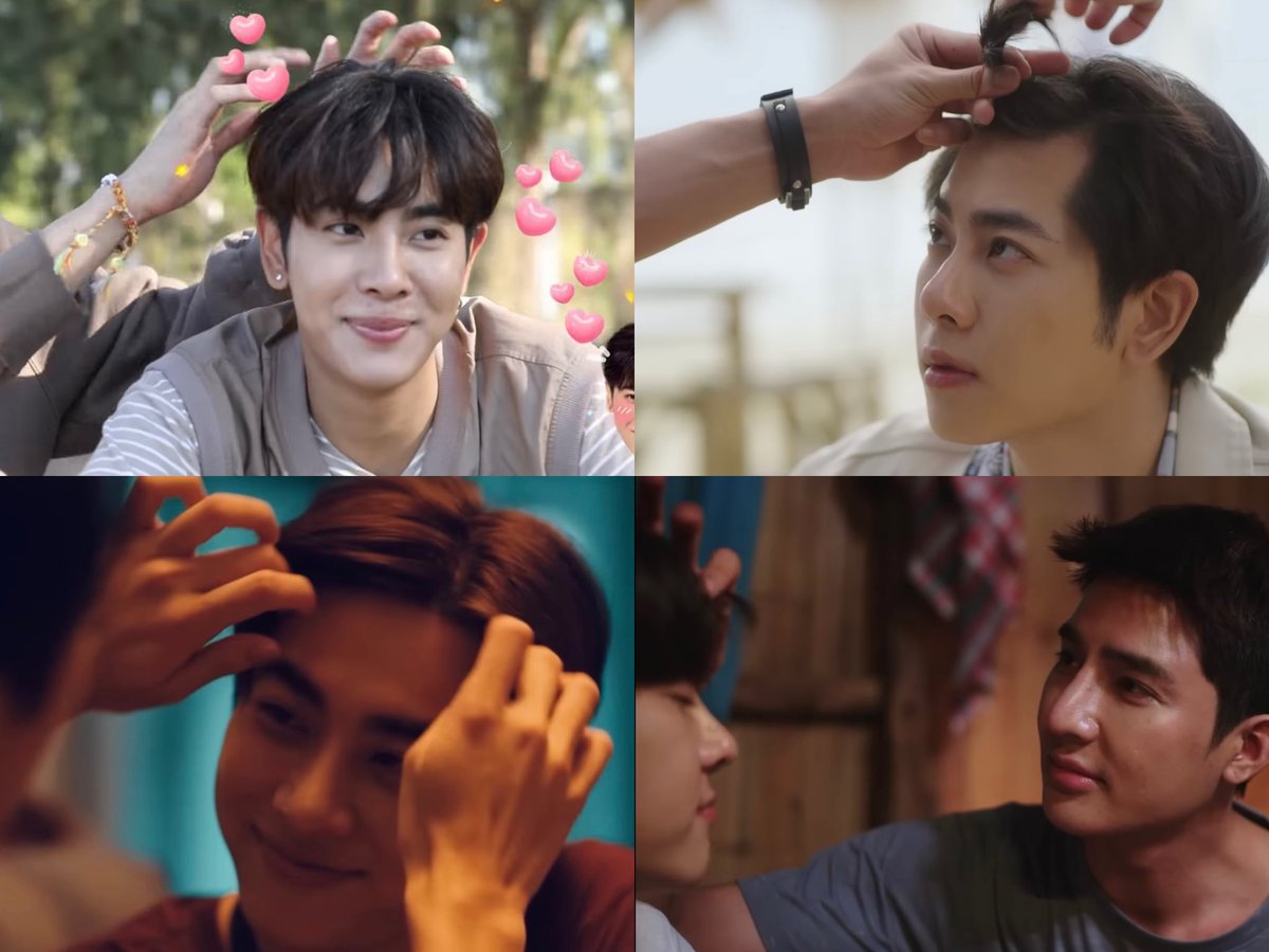 nongedin's tweet photo. There will always be someone who fix my hair in every universe https://t.co/E5V5iPOgPS