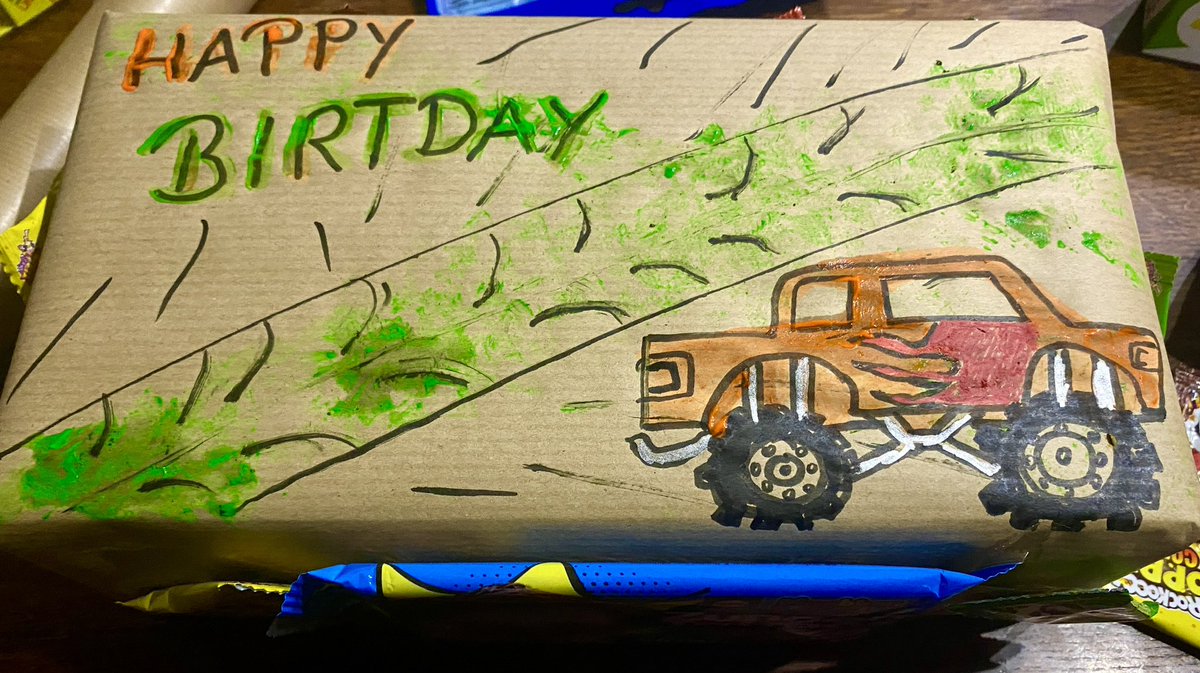 Dieses Wochenende ist Partywochenende fürs Nimmerlandkind und auch wenn sie nicht perfekt werden, liebe ich die Geschenke zu gestalten.  Wer erkennt die Themen?